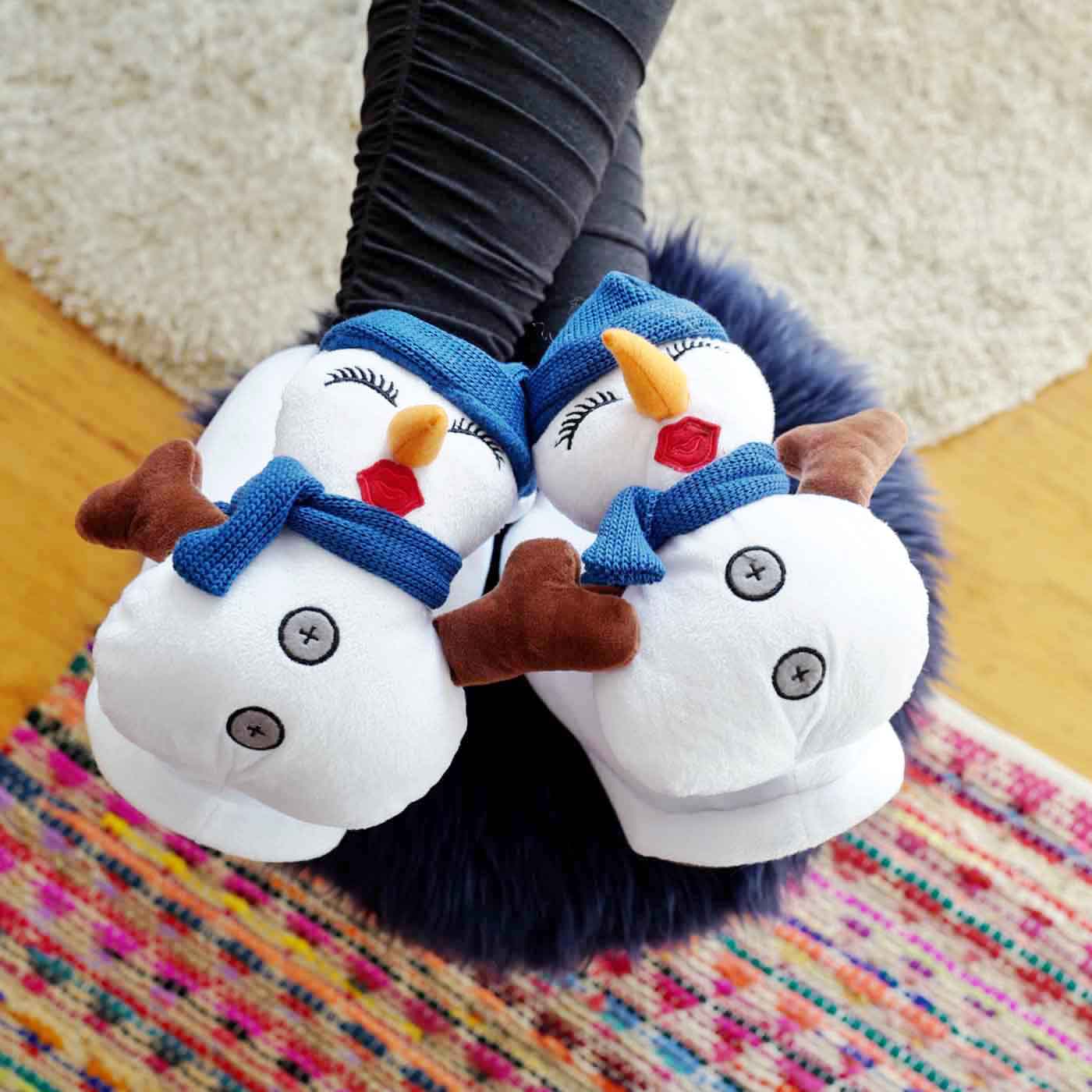 Snowman slippers for adults hotsell